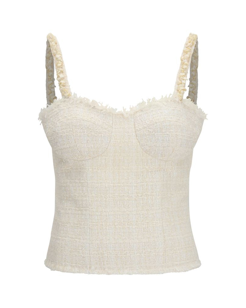 Beige Polyester Blouse