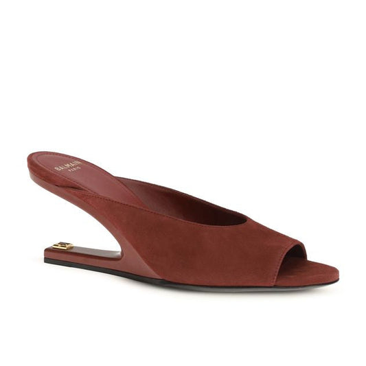 Bordeaux Calf Leather Bos Taurus Mules