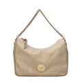 Beige Fabric Handbag