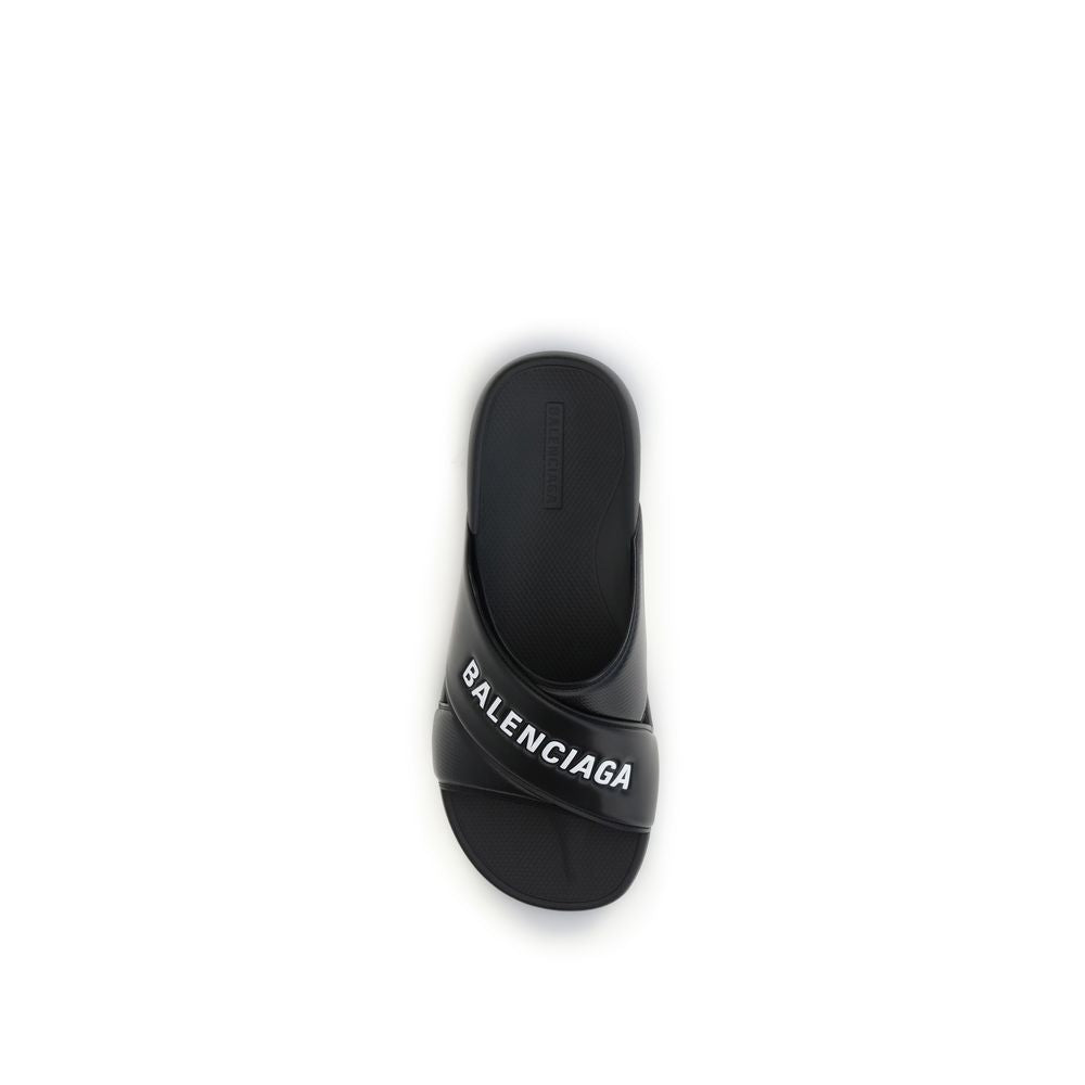 Black Rubber Sandals
