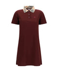 Bordeaux Cotton Casual Dress