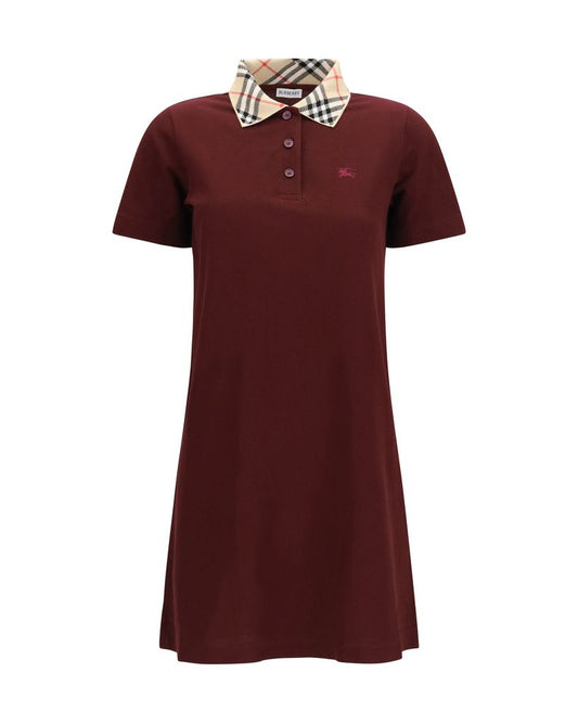 Bordeaux Cotton Casual Dress