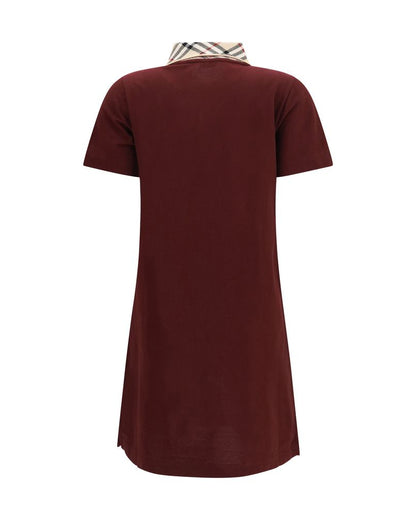 Bordeaux Cotton Casual Dress