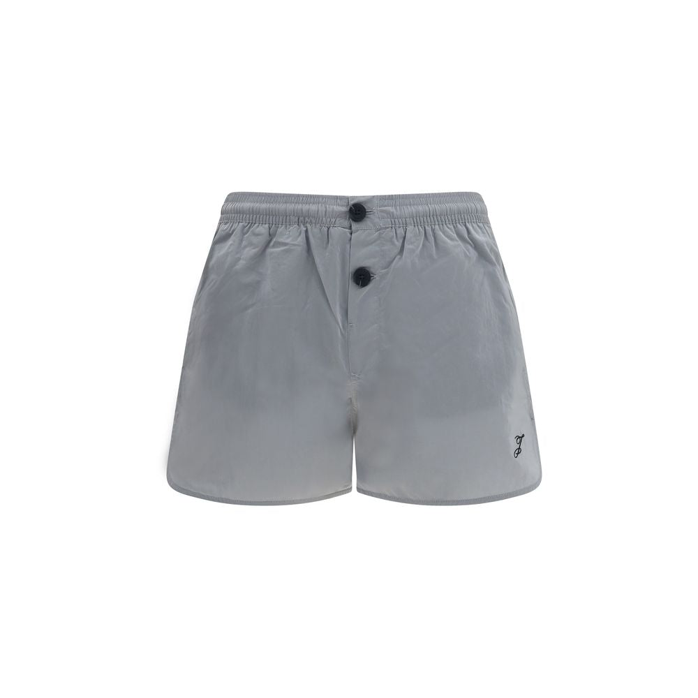 Gray Polyamide Bermuda Shorts