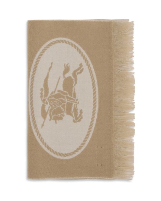 Beige Wool Oves Aries Scarf