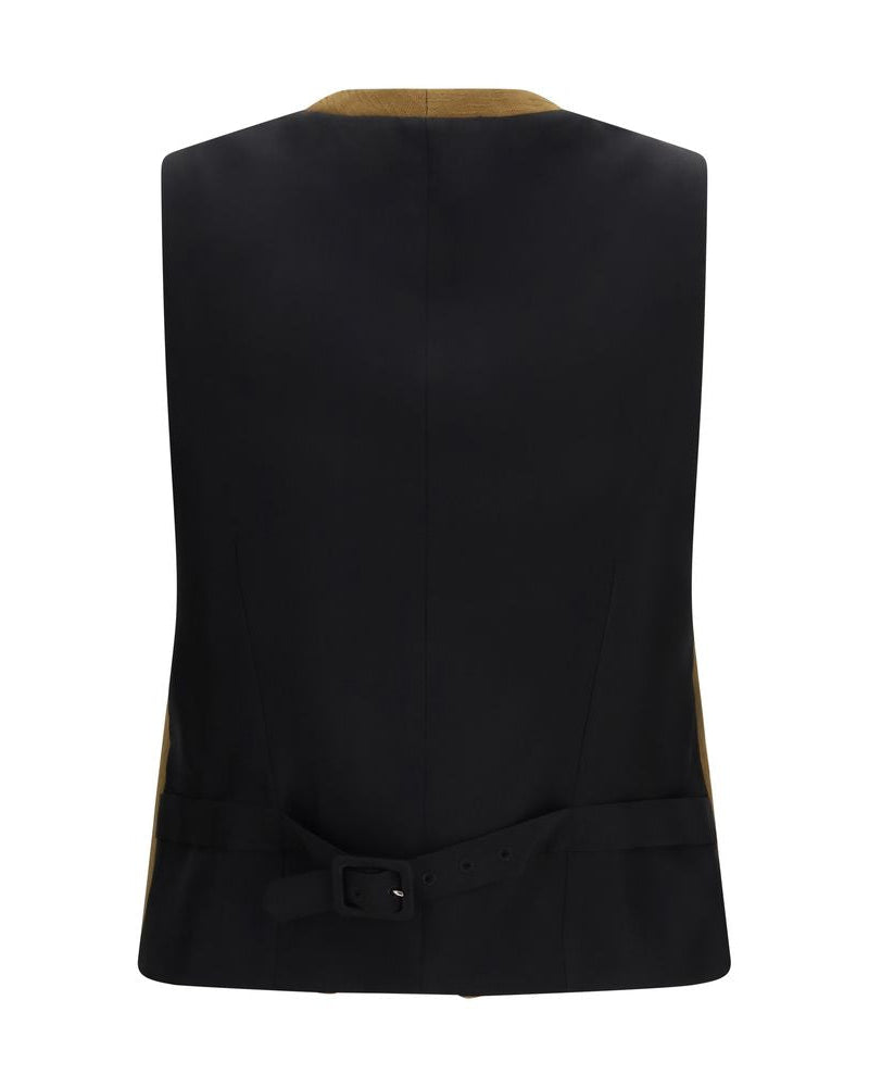 Brown Wool Oves Aries Sleveless Jacket