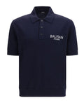 Blue Wool Oves Aries Polo Shirt