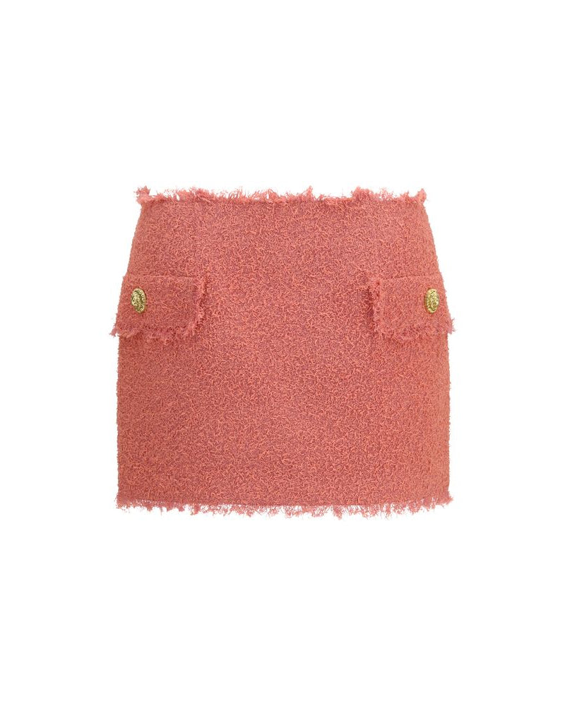 Multicolor Wool Oves Aries Mini Skirt