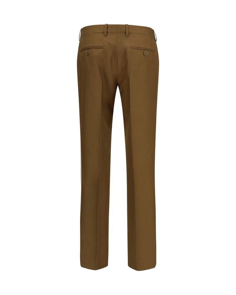 Brown Wool Oves Aries Dress Pants