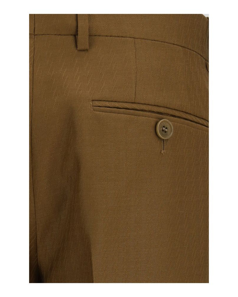 Brown Wool Oves Aries Dress Pants