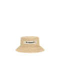 Beige Raffia Bucket Hat
