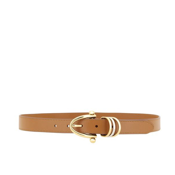 Beige Calf Leather Bos Taurus Regular Belt