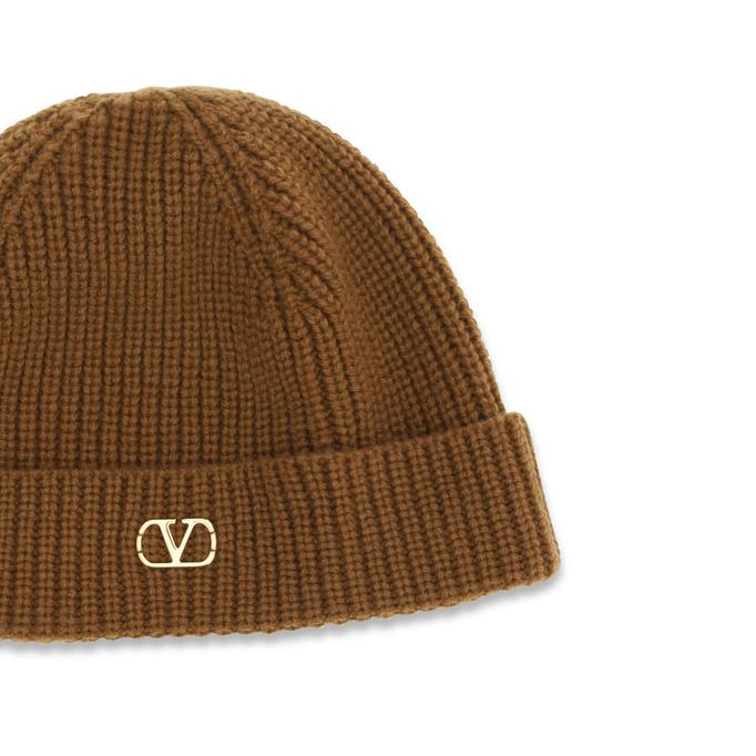 Brown Cashmere Beanie