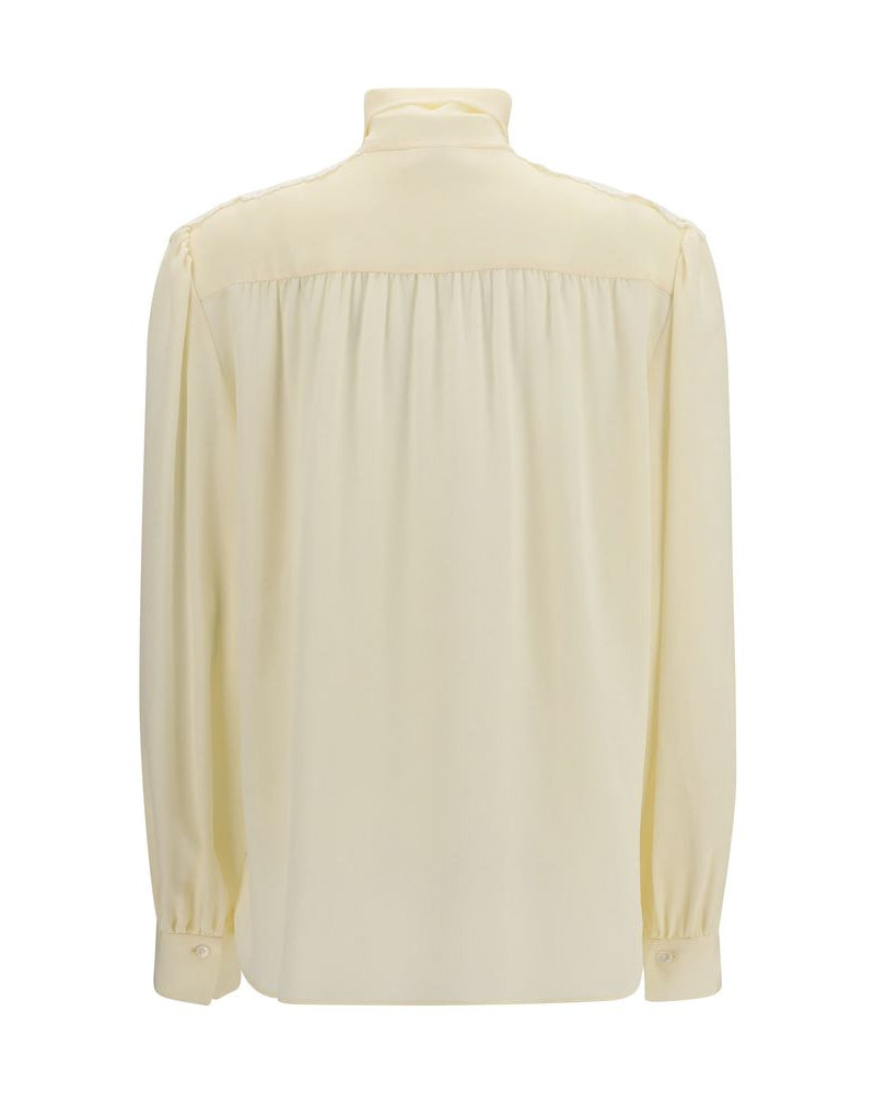 Beige Polyester Blouse