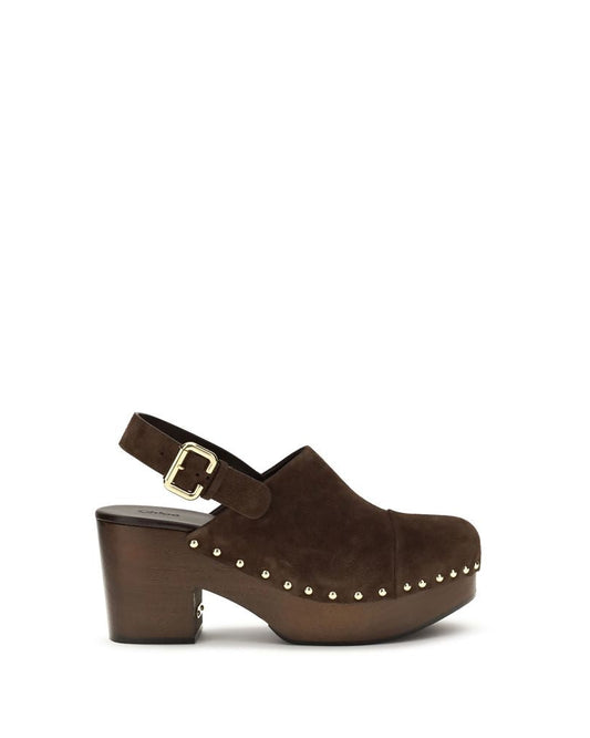 Brown Calf Leather Bos Taurus Clogs