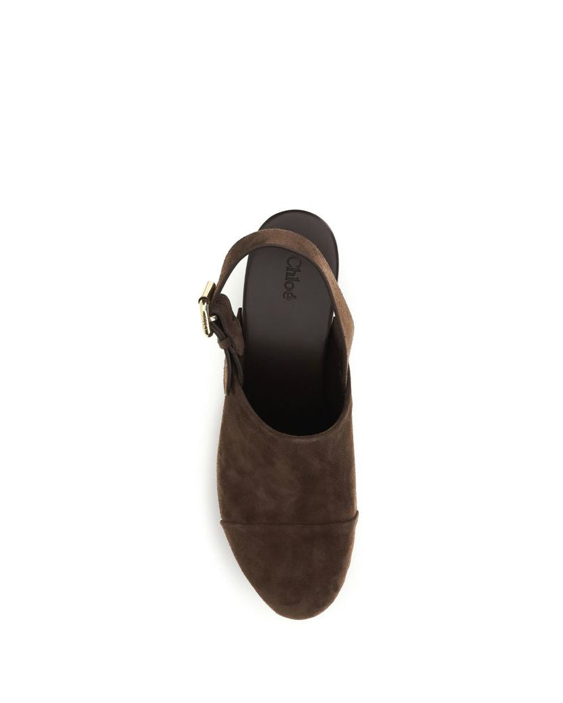 Brown Calf Leather Bos Taurus Clogs