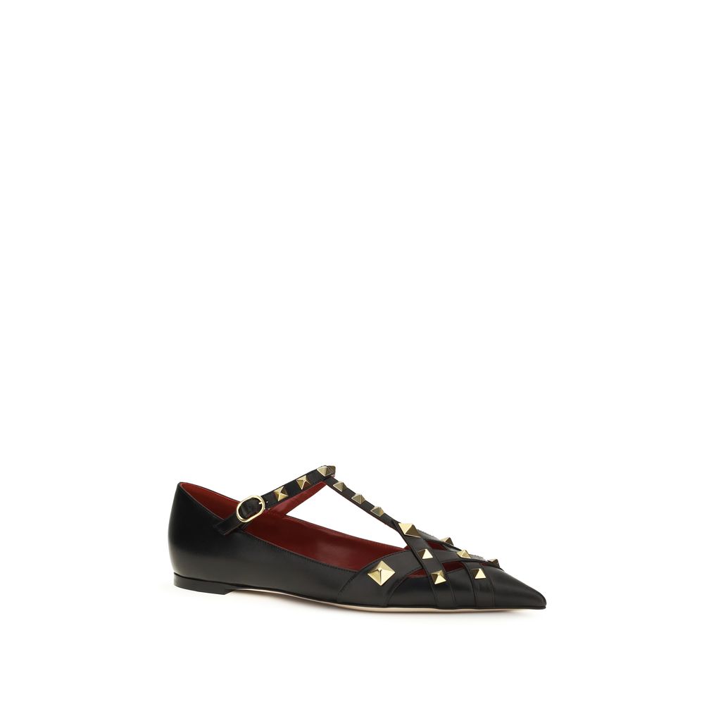 Multicolor Goatskin Ballet Flats