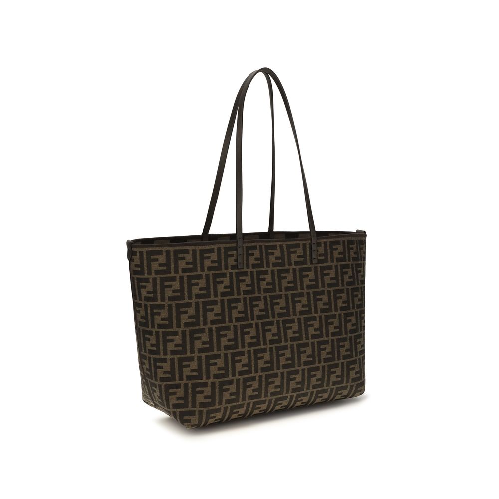 Brown Fabric Shoulder Bag