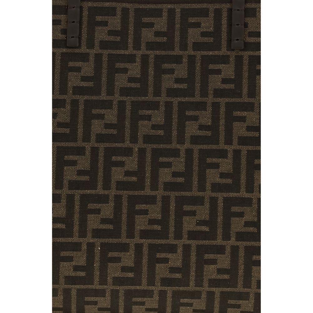 Brown Fabric Shoulder Bag