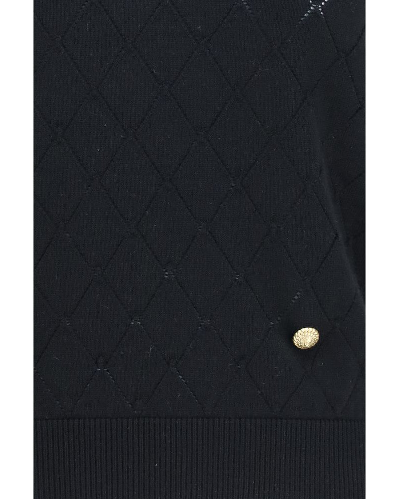 Black Wool Oves Aries Sleeveles T-Shirt