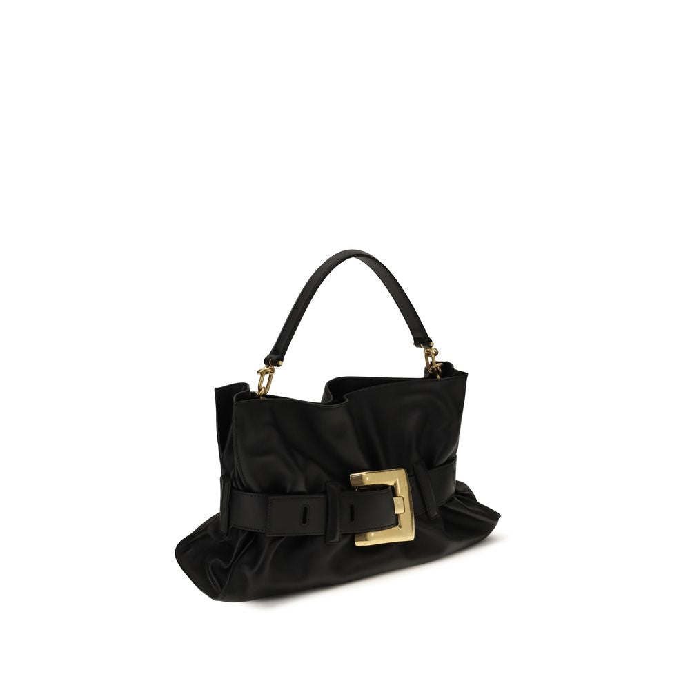 Black Calf Leather Bos Taurus Shoulder Bag