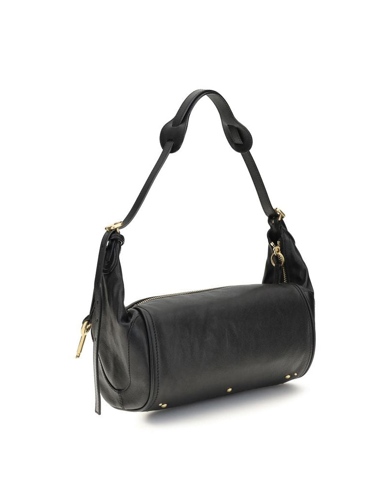 Black Calf Leather Bos Taurus Shoulder Bag