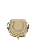 Beige Calf Leather Bos Taurus Shoulder Bag