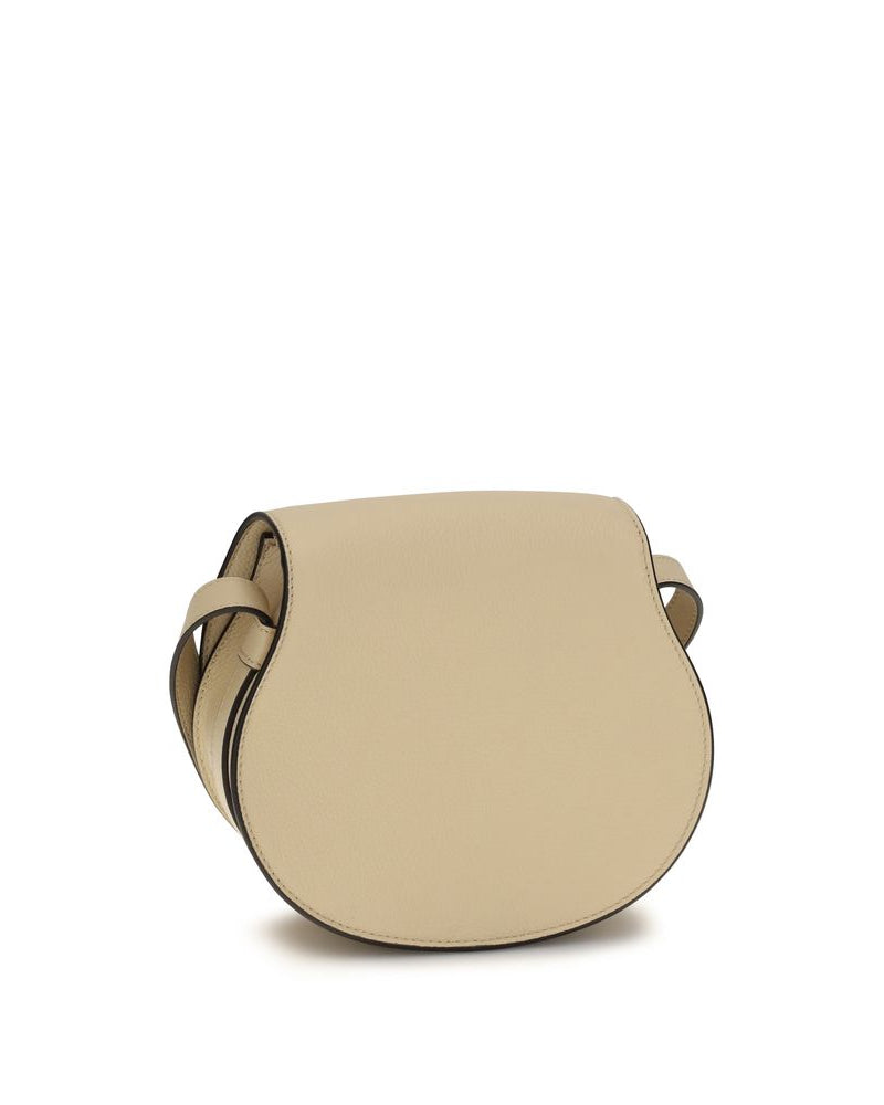 Beige Calf Leather Bos Taurus Shoulder Bag