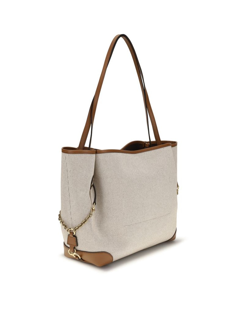 Chloé - Clover Tote Bag in Canvas e Pelle