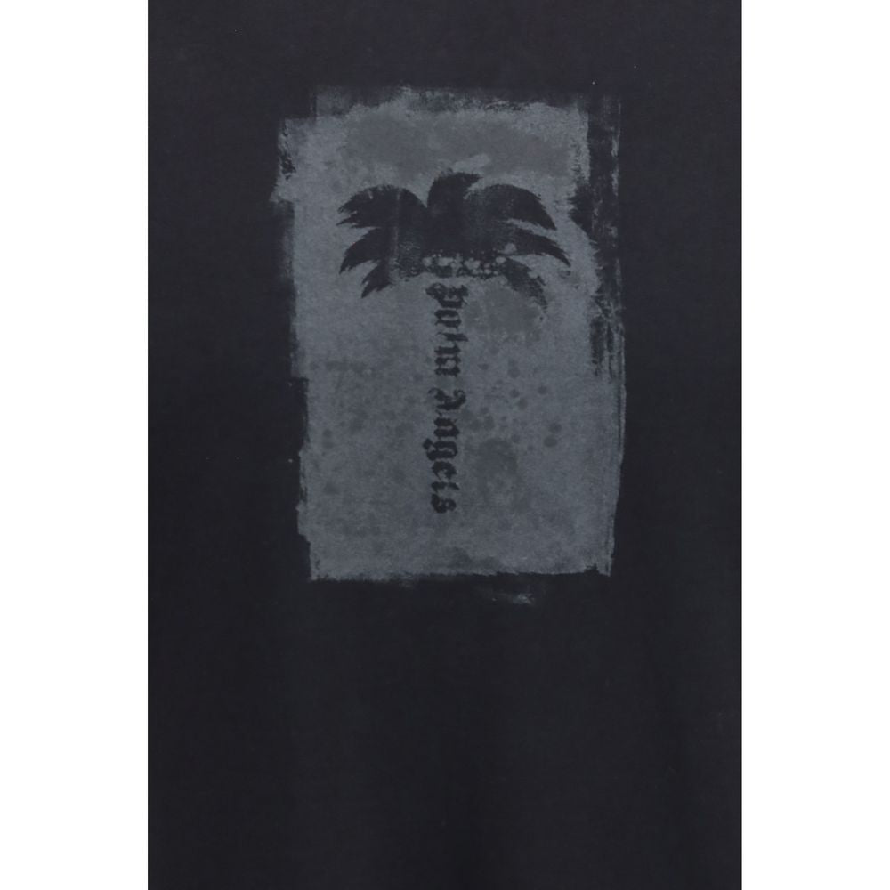 Palm Angels - Palm Tree T-Shirt Nera in Cotone