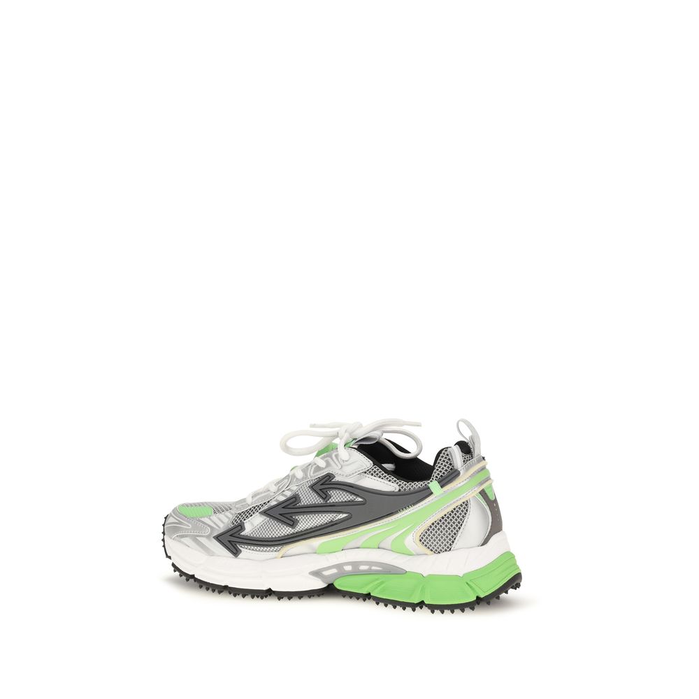 Off-White - Be Right Back Sneakers Bianco, Argento e Verde