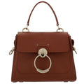 Brown Calf Leather Tess Handbag