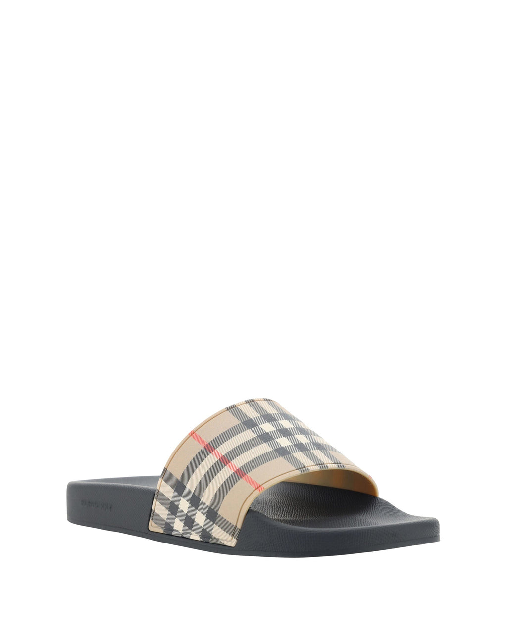 Brown Rubber Slides Sandals