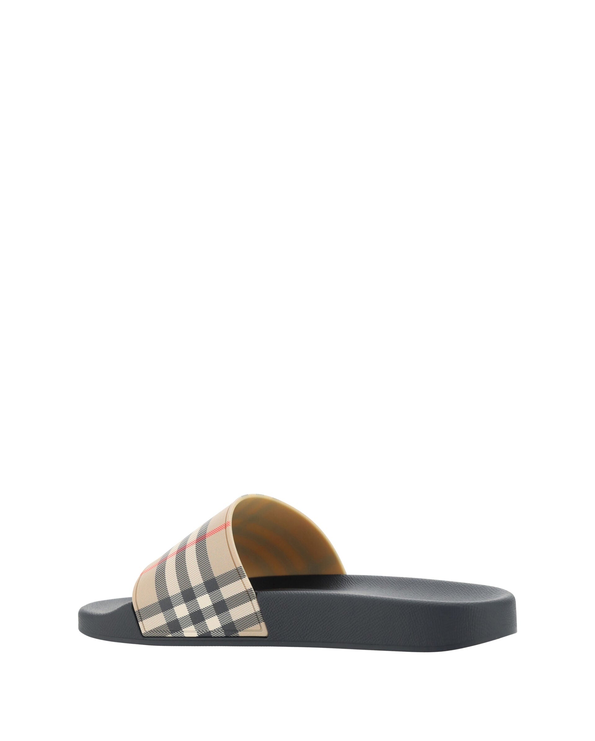 Brown Rubber Slides Sandals