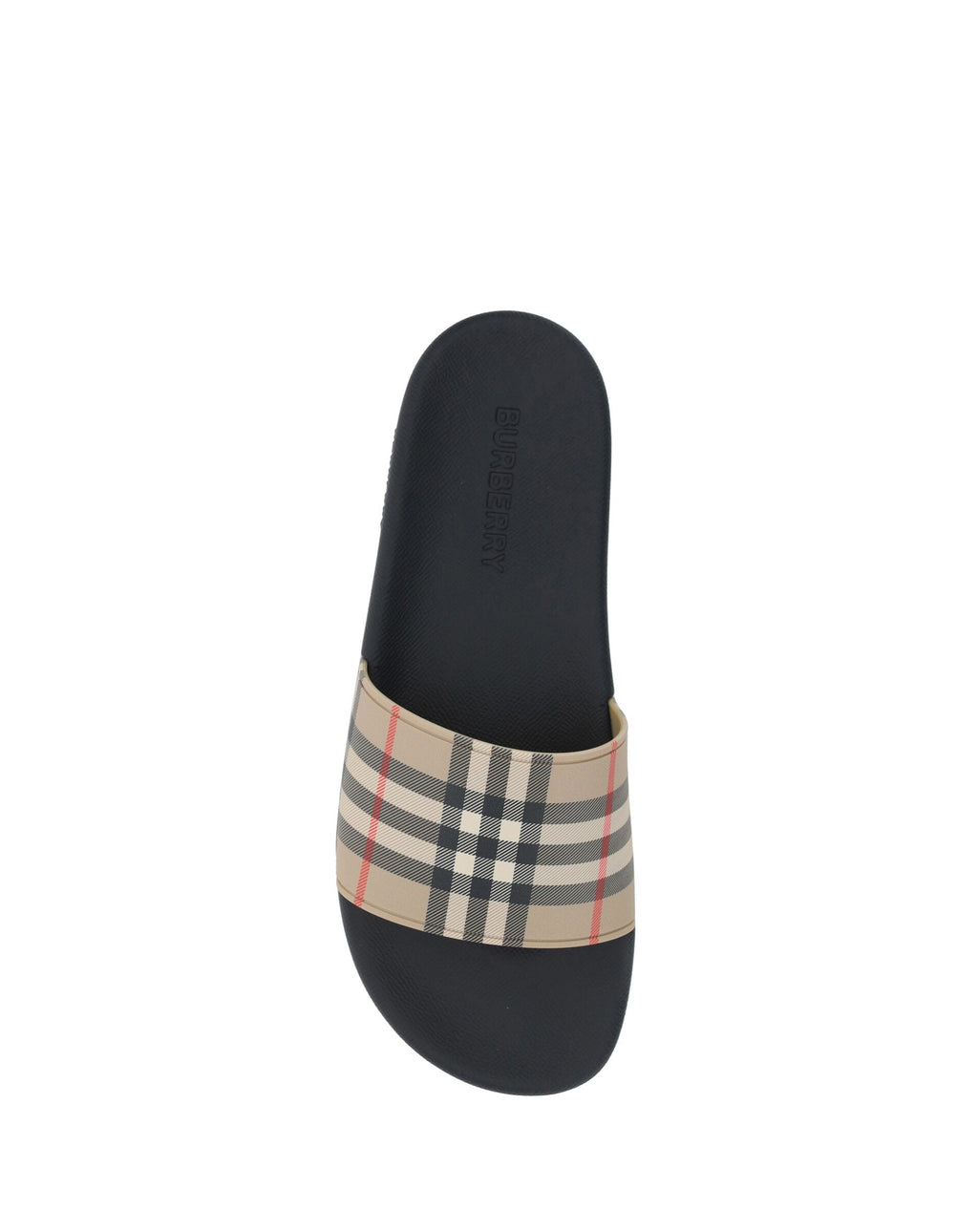 Brown Rubber Slides Sandals