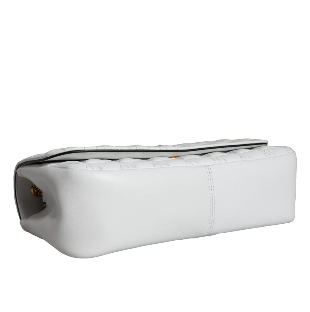 White Mini Nappa Leather Crossbody Shoulder Bag