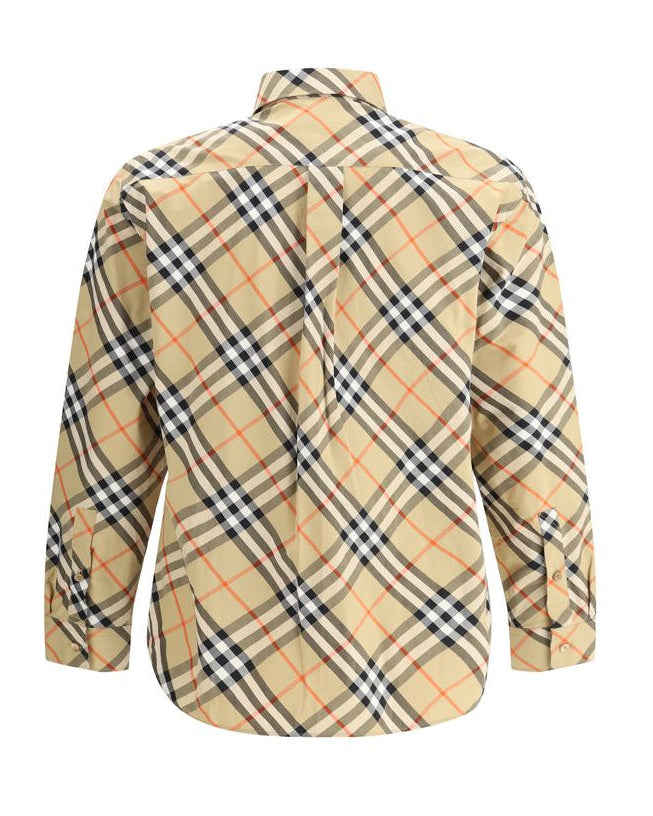 Beige Cotton Pattern Shirt