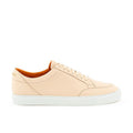 Pink Leather Low Top Sneakers