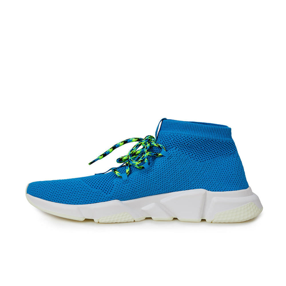 Blue Cotton Athletic Sneakers