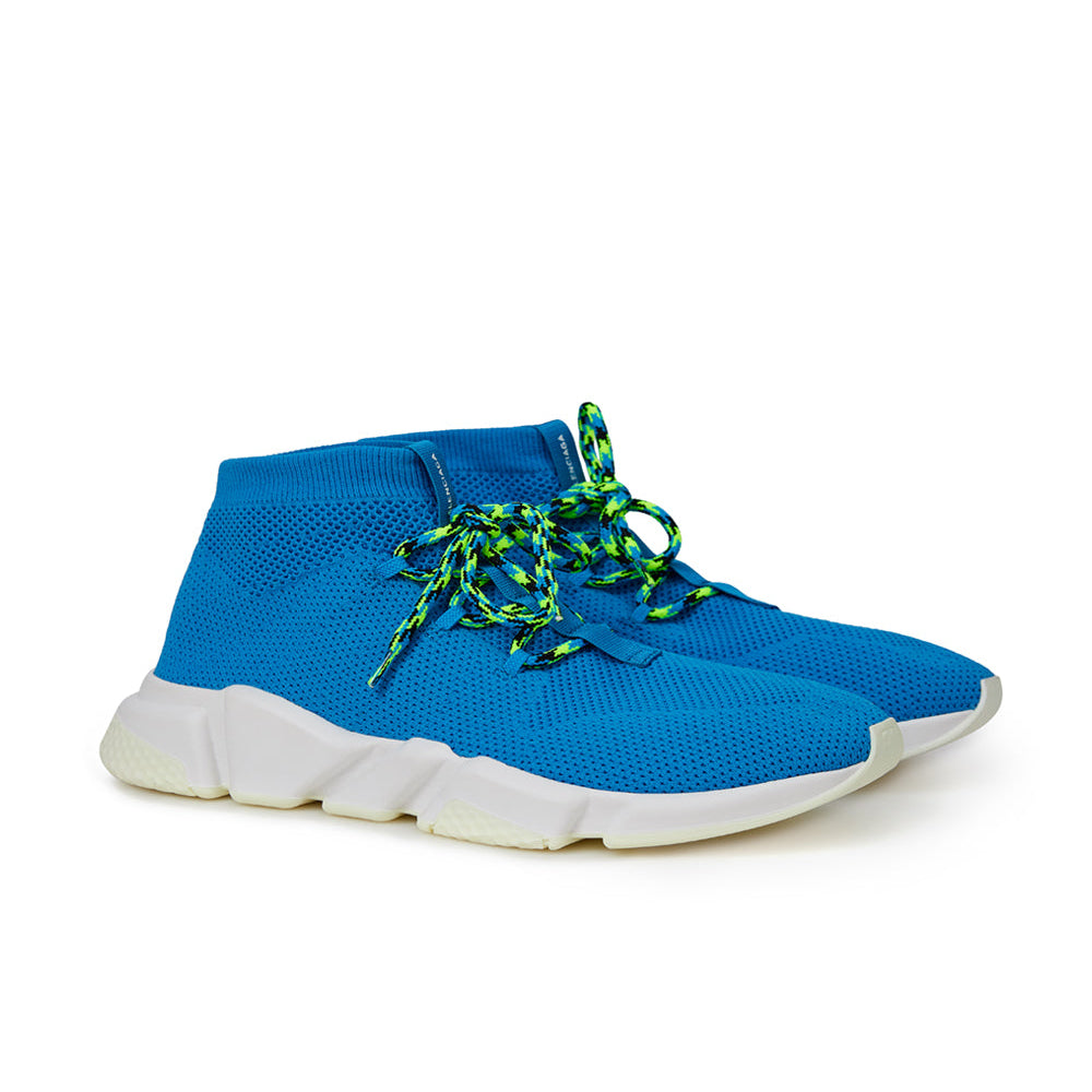 Blue Cotton Athletic Sneakers