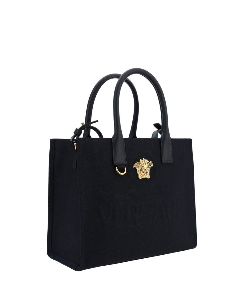 Black Cotton Shoulder Bag