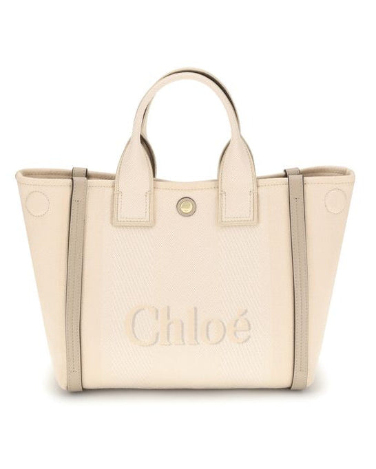 Beige Cotton Handbag