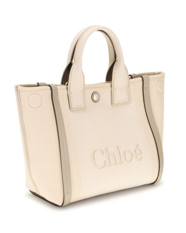 Beige Cotton Handbag
