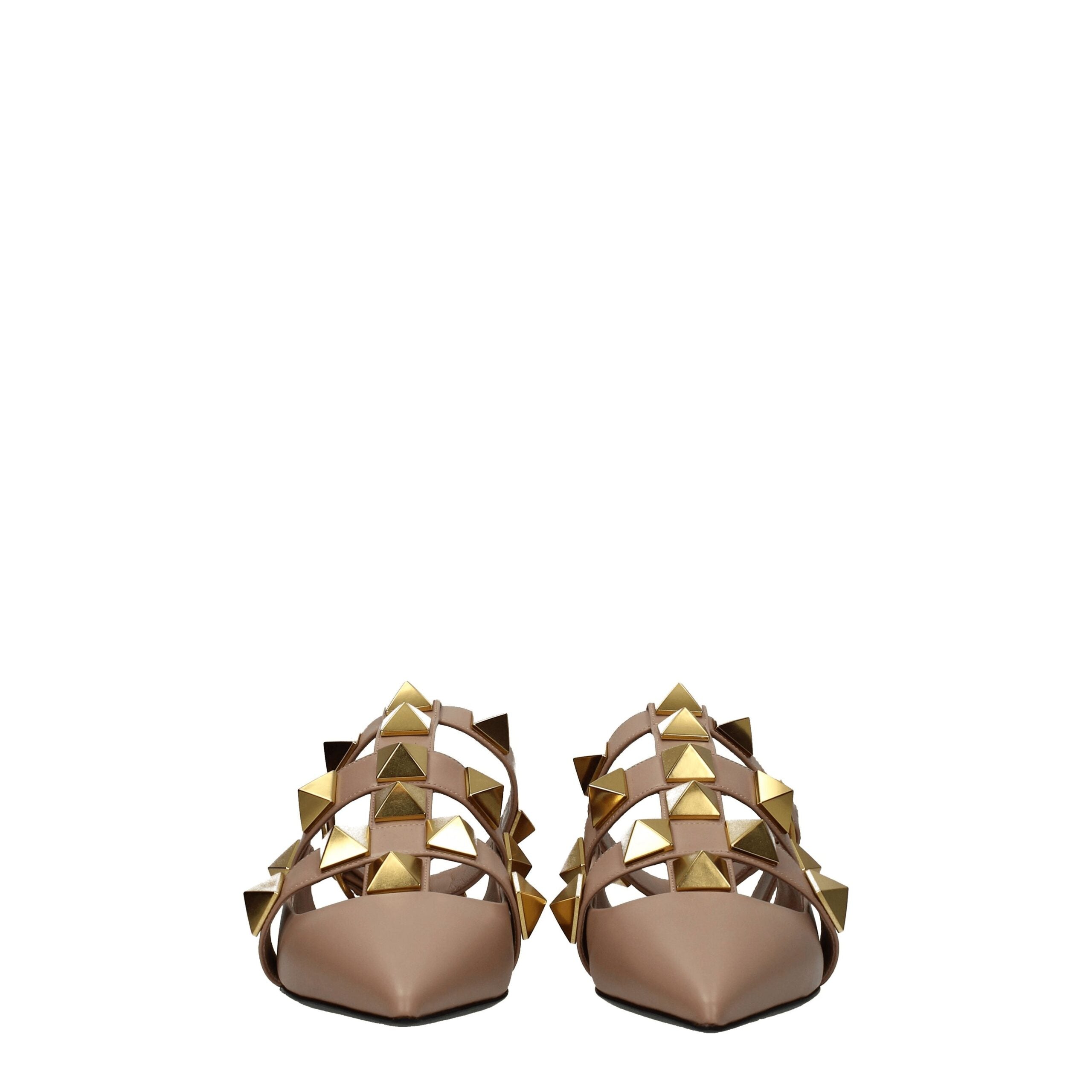 Pink Leather Sandals