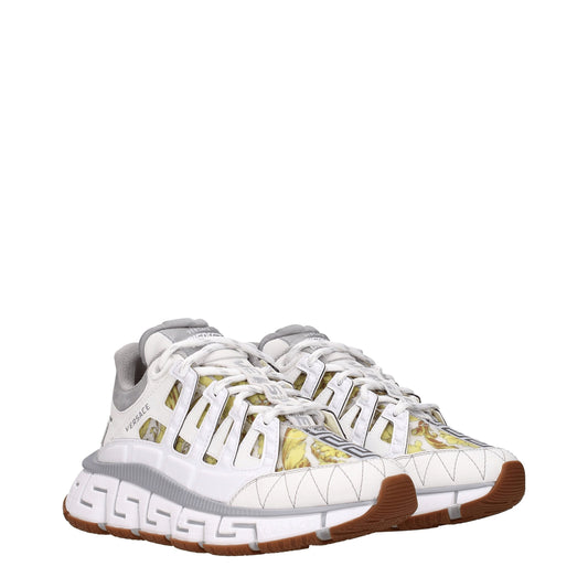 White Leather Athletic Sneakers
