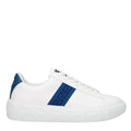 White Leather Low Top Sneakers