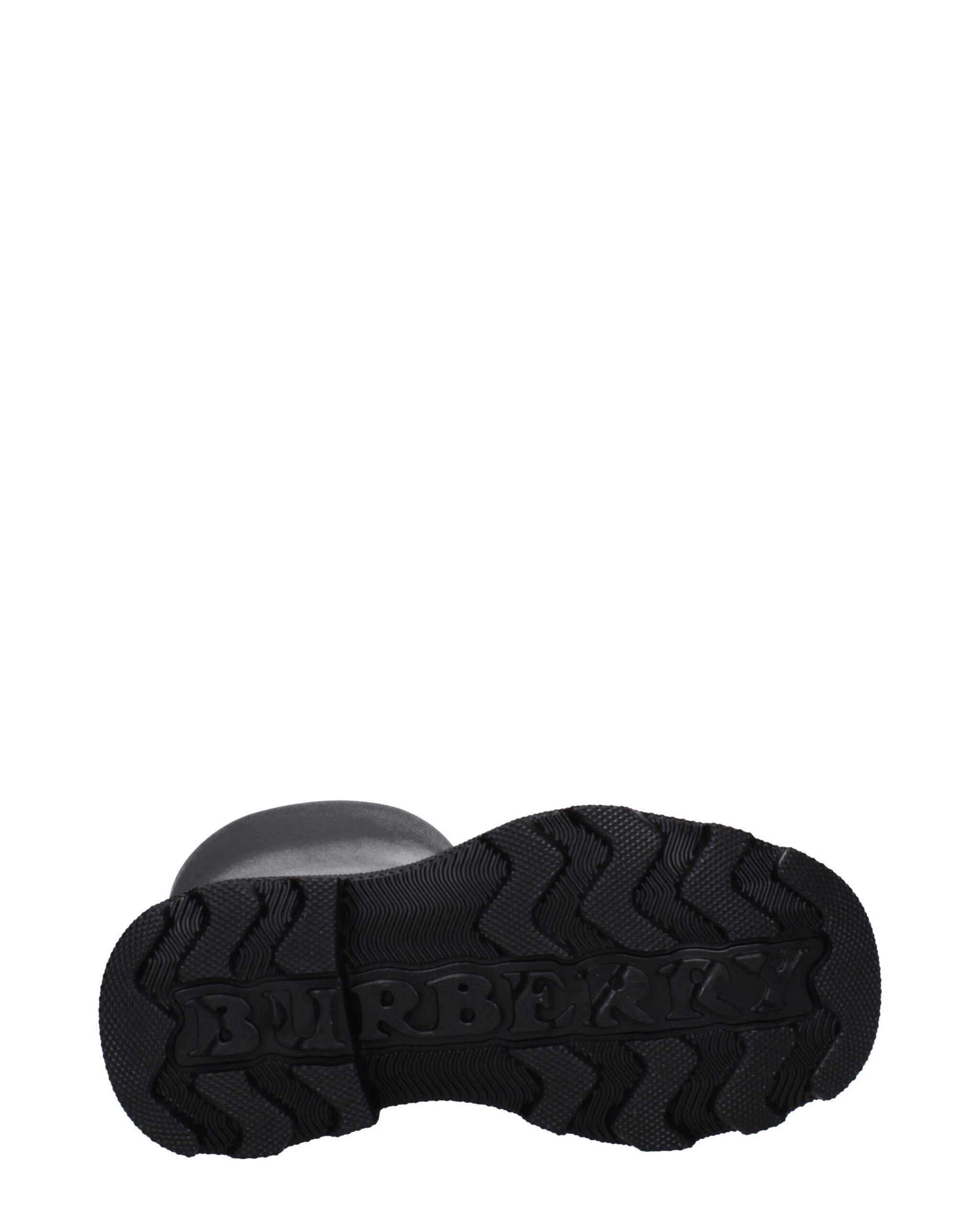 Black Cotton Rain Boots