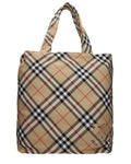 Beige Fabric Shoulder Bag