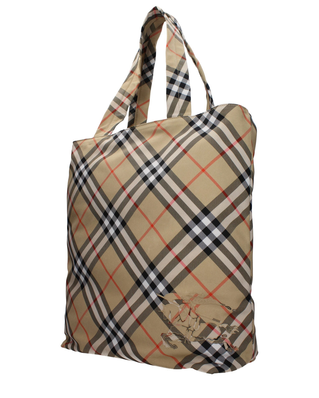 Beige Fabric Shoulder Bag