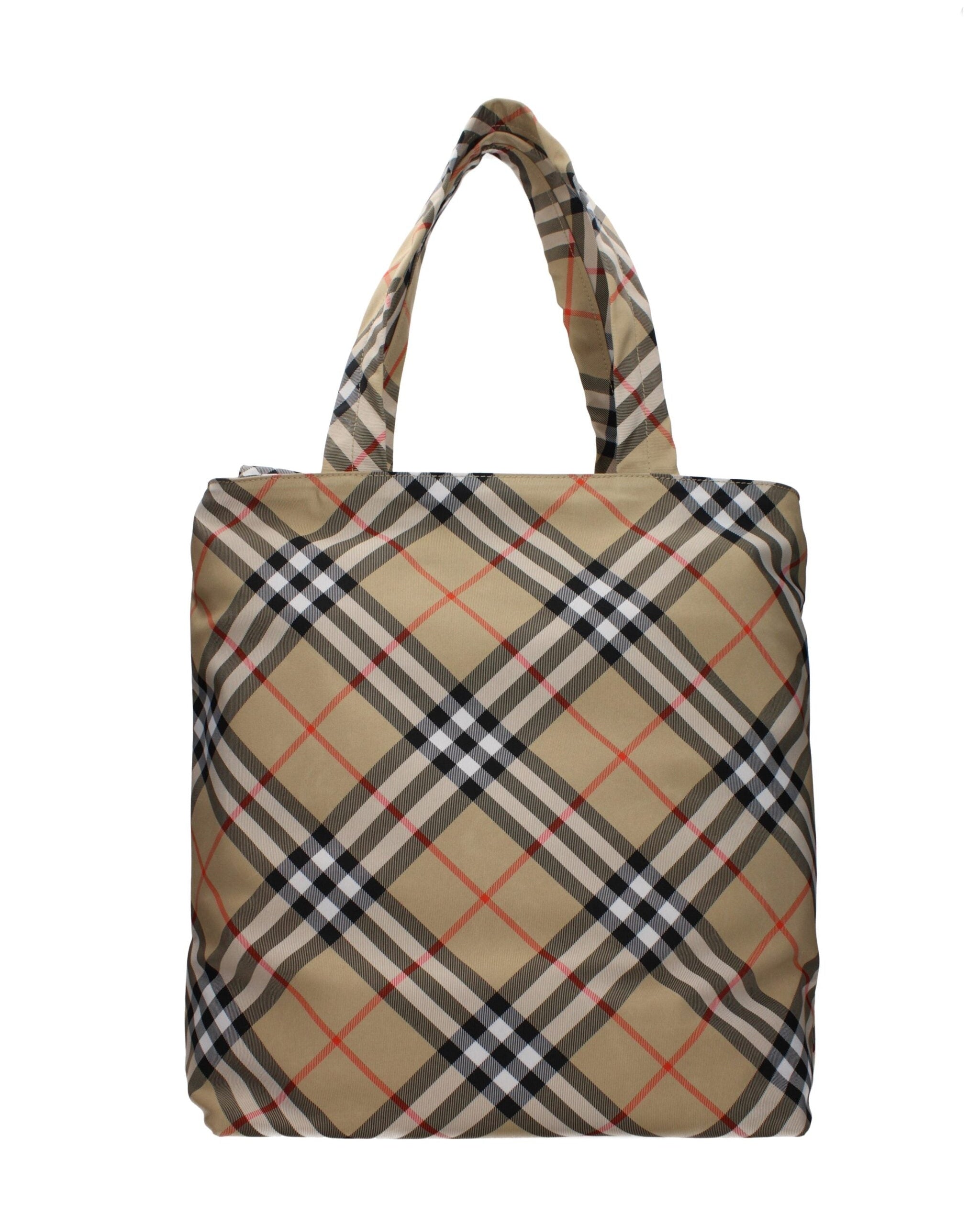 Beige Fabric Shoulder Bag